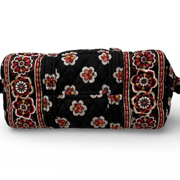 Vera Bradley Retired Y2K Pirouette Small Duffel - Black Red Floral - Like New! - Picture 7 of 14